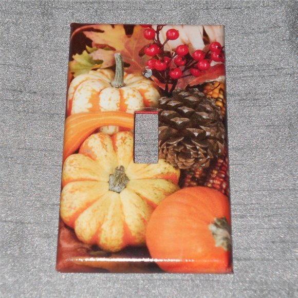 FALL PUMPKIN -SINGLE Light Switch Plate Cover - Picture 1 of 1